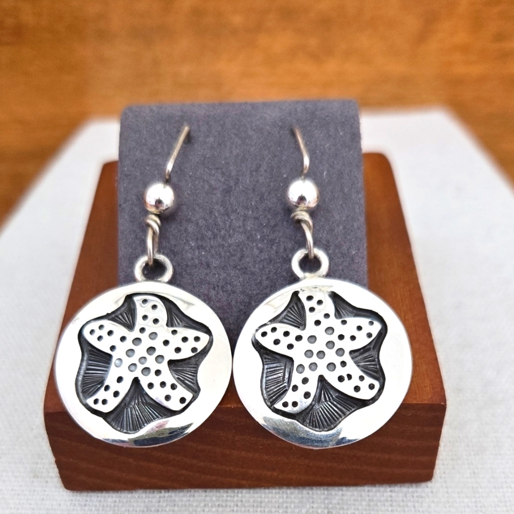 Delano Sterling Silver Starfish Earrings